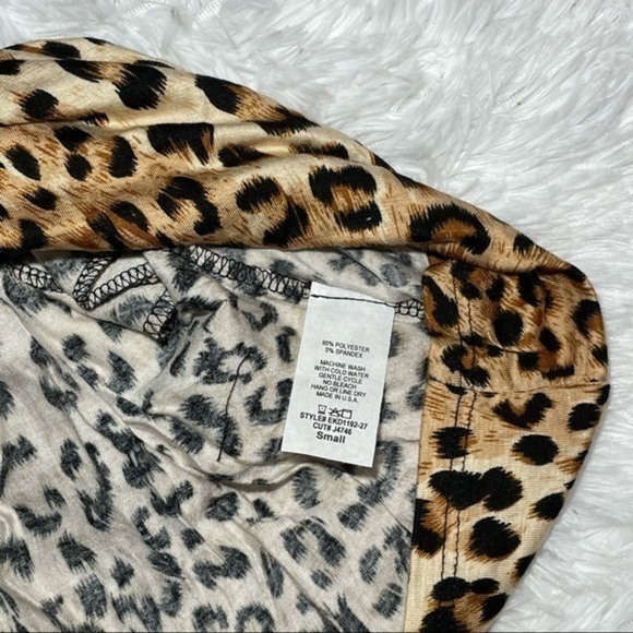 EGS BY ELOGES Brown Leopard Dress Small - Picture 12 of 12